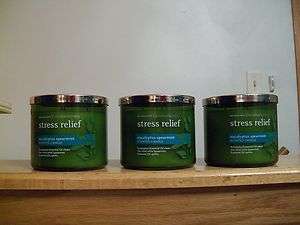 Bath & Body Works AROMATHERAPY 3 Wick Candles 14.5 oz Set of 3  