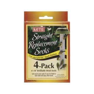   Replacement Finch Socks 4pk Wild Bird Feeder Nyjer Thistle Seed  