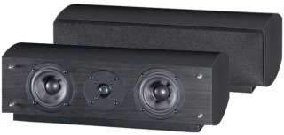 Pinnacle Speakers   200 Watt Dual Woofer 2 Way Center Channel Speaker 