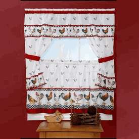   Kitchen Cottage Curtain Set/WINDOW CURTAIN 24 L top of morning  