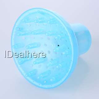 15CM Baby Blue Finger Hair Blow Dryer Diffuser Plastic  