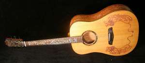 Blueberry Custom Dreadnought LEFTY Acoustic Guitar  