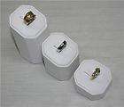 Jewelry Ring Snap Column Riser Set Display White S25