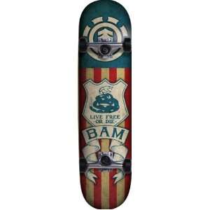  Element Bam Tread Complete Skateboard (7.62 Inch) Sports 