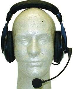 MFJ 393K Headset w/ Boom Microphone, 8P Round, Kenwood  