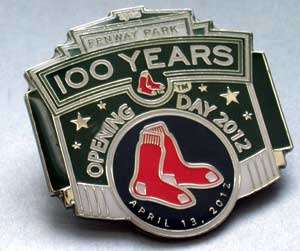 BOSTON RED SOX 100th ANNIVERSARY 2012 OPENING DAY PIN  