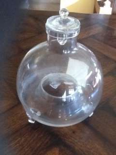 Antique Hand Blown Glass FLY CATCHER trap * bottle  