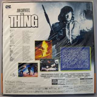 Japan 2 LD BOX The Thing John Carpenter, Kurt Russell Making & Behind 