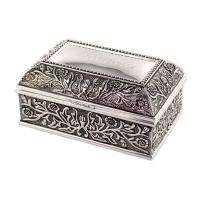   Floral Chest Jewelry Box Engraved Bridesmaid Gift For Her  