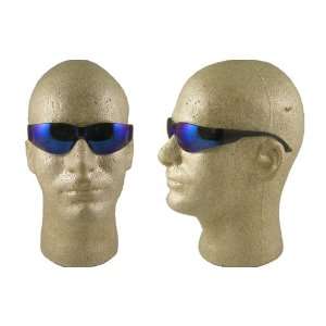  Starlite SM Safety Glasses   Gray Temple   Blue Mirror 