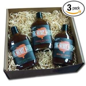 The Secret Sauce   BBQ Sauces (3 Pack) Grocery & Gourmet Food