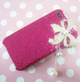 Bling Blingy Butterfly rose Case Cover for iphone 4 BU2  