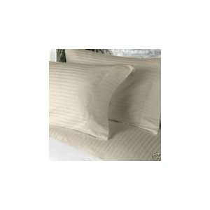   STRIPED Beige Full Duvet Cover with Fitted Sheet