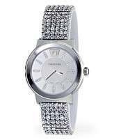   Watch, Womens Swiss Piazza Clear Crystal Mesh Bracelet 1000668