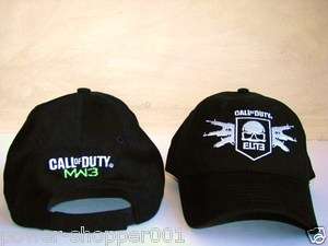 Call of Duty ELITE MW3 Mens Hat NEW Modern Warfare 3 Game Cap Top PS3 
