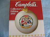 1999 Rare CAMPBELLS SOUP KIDS Glass Ball Ornament  