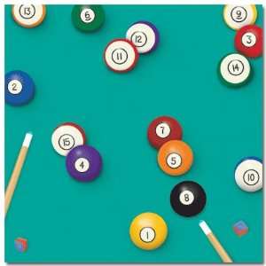 Billiard Balls Scrapbook Paper