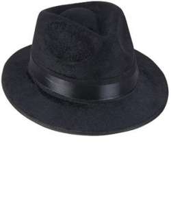    Black Pimp Gangsta Blues Brothers Costume Fedora Hat Clothing