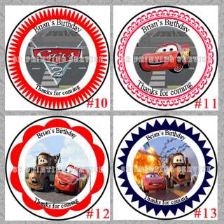   Cars & Cars 2 Stickers Thank U Candy Wrappers Peszd CD & DVD  