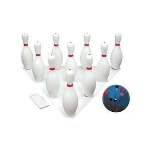 5 lb. 3 Finger Bowling Ball and 10 Pins Set Sports 