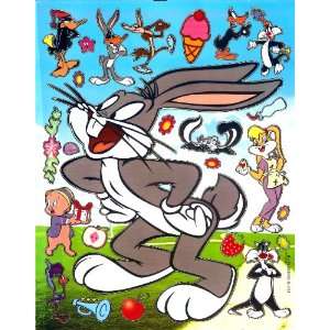 BUGS BUNNY ears in the air Daffy Duck Porky Pig Sylvester Looney Tunes 