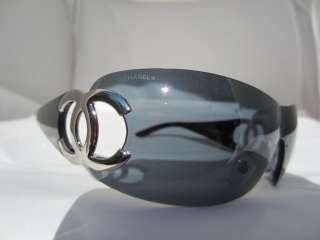 Chanel Sunglasses Glasses 4125 127/87 Black Silver Authentic  