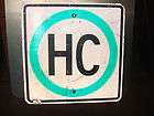 Hazardous Chemicals Highway Sign REAL metal roadway sig