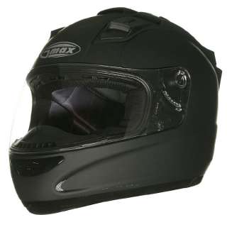 Large 2011 GMAX GM68 FLAT BLACK Motorcycle Helmet LED  