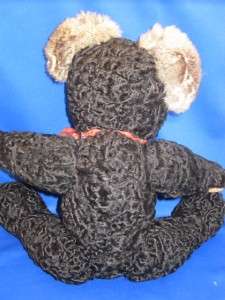   Bear Hump Back Persian Curly Lambs Wool Chinchilla Handmade  
