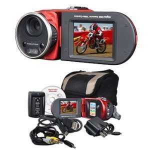  Mitsuba DV3000RED 16MP (Interpolated) SD/SDHC Digital Camcorder 