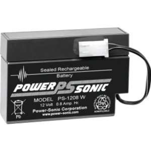  POWER SONIC PS 1208WL 12 V 0.8 AMP POWER BATTERY WIRE 
