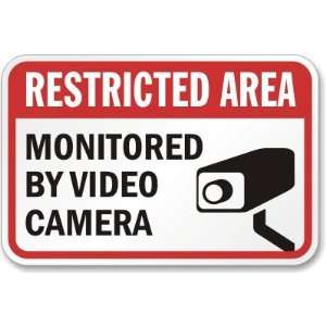  Restricted Area Monitored By Video Camera (camera symbol 
