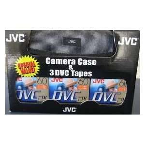  JVC Mini DV (3) Tapes w/Camera Bag Electronics