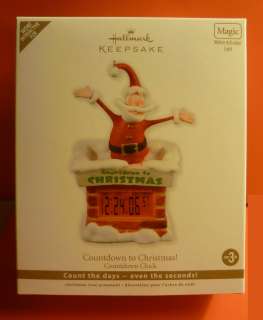 2011 Countdown to Christmas Santa Clock   Magic & Light Hallmark 