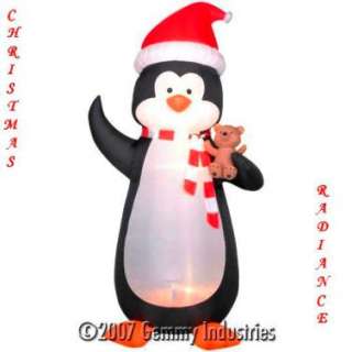 NEW Gemmy Airblown Inflatable Christmas 8ft Penguin  