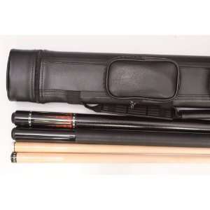  Complete Pool Cue Kit   Set of 2 Piece Playing Cue, 3 