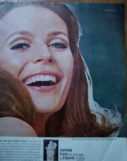 1967 CLAIROL Loving Care Hair Color Lotion Ad  