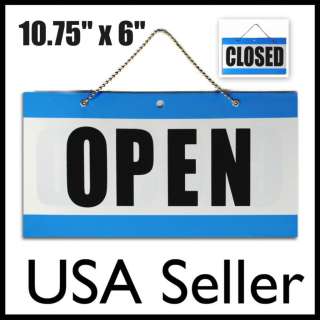 OPEN CLOSED SIGN Close Chain Hanging Window Store NEW  