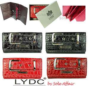   LYDC Designer Animal Croc Print Wallet Purse Womens Clutch Bag  