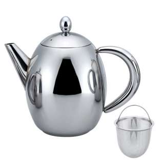 59oz Stainless Steel Tea Pot 1750ml W/Infuser FREE SHIP  
