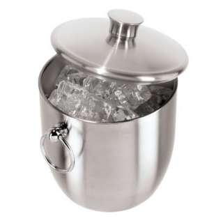 Double Wall Stainless Steel Ice Bucket & Tongs.Opens in a new window