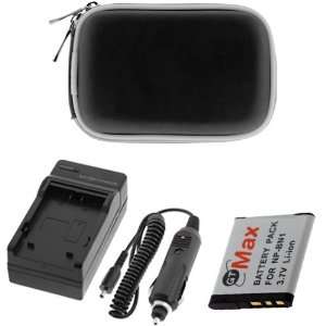  BN1 Battery+Battery Charger with Car Adapter+Black Zipper Pouch Case 