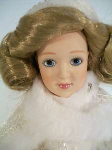   Mint Porcelain Doll Snow Queen Storybook Doll Collection COA 12 tall