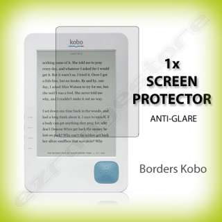 Borders KOBO eBook Reader Anti Glare Screen Protector  