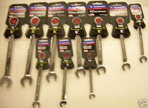 GM Goodwrench 10 Pc. Combination Ratchet Wrench Set Met  