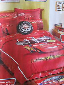 New Red Disney Cars Comforter Bedding Set Full 8 Twin 6  