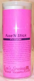 Fuse N Stick Iron On Embroidery Stabilizer New 814027013420  