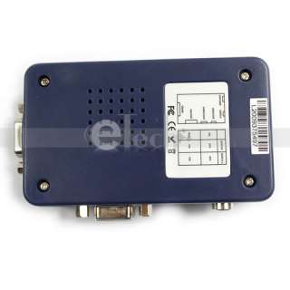   VGA to TV Video AV Signal Converter Composite RCA S Video Switch Box