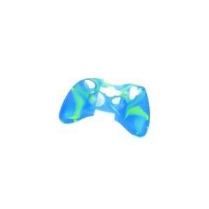  Blue & Green Camouflage Silicone Case Skin Cover for Xbox 