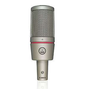 AKG C 2000 B Studio Condenser Microphone & H85 Shock Mount Home 